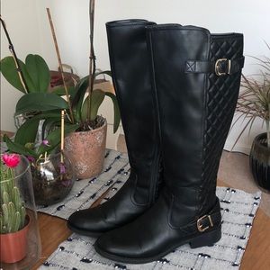 Black riding boots